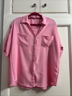 Pink Button Down